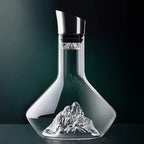 Carafe à décanter 1500 ml en cristal sans plomb, forme iceberg