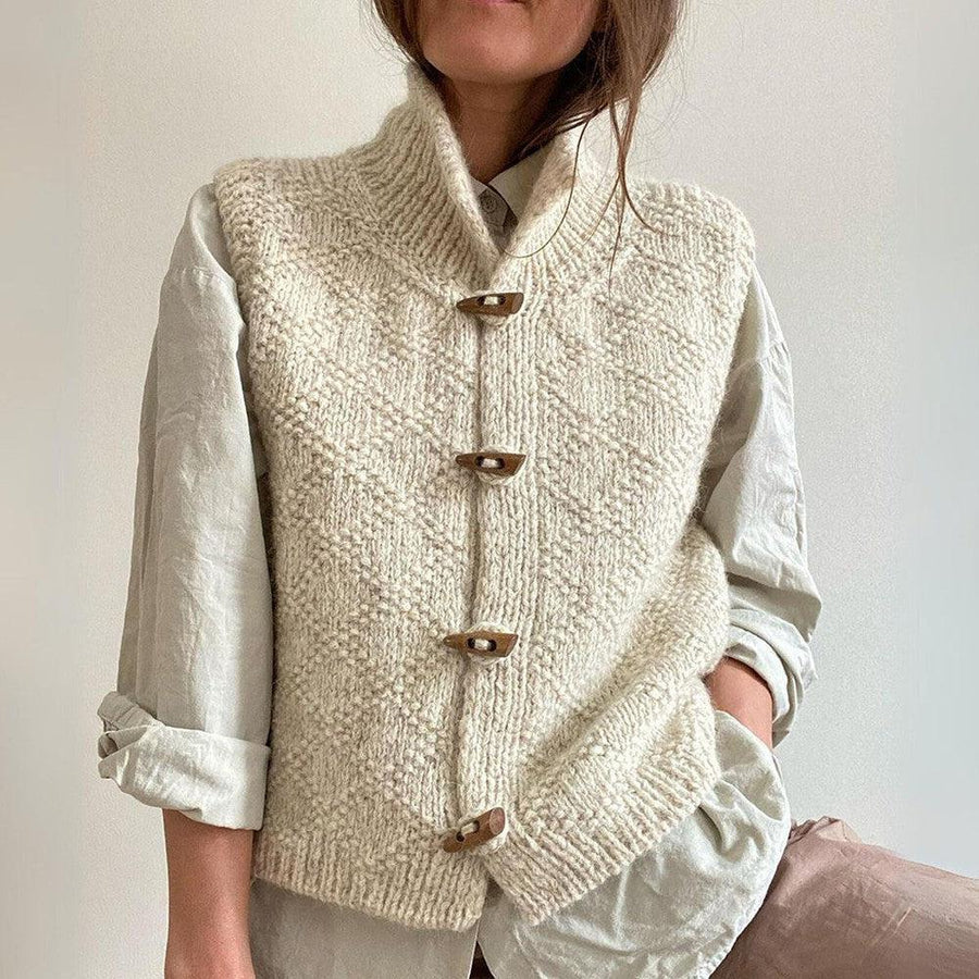 Cardigan femme boutonné beige, du S au 2XL, beige