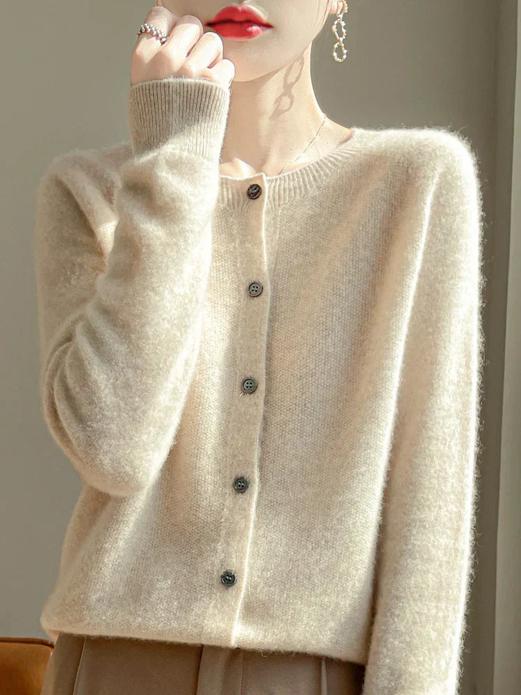 Cardigan femme en maille fine, dix coloris, du S au 2XL