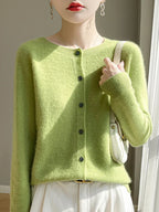 Cardigan femme en maille fine, dix coloris, du S au 2XL