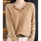Cardigan femme à col rond, treize coloris, du XS au 3XL