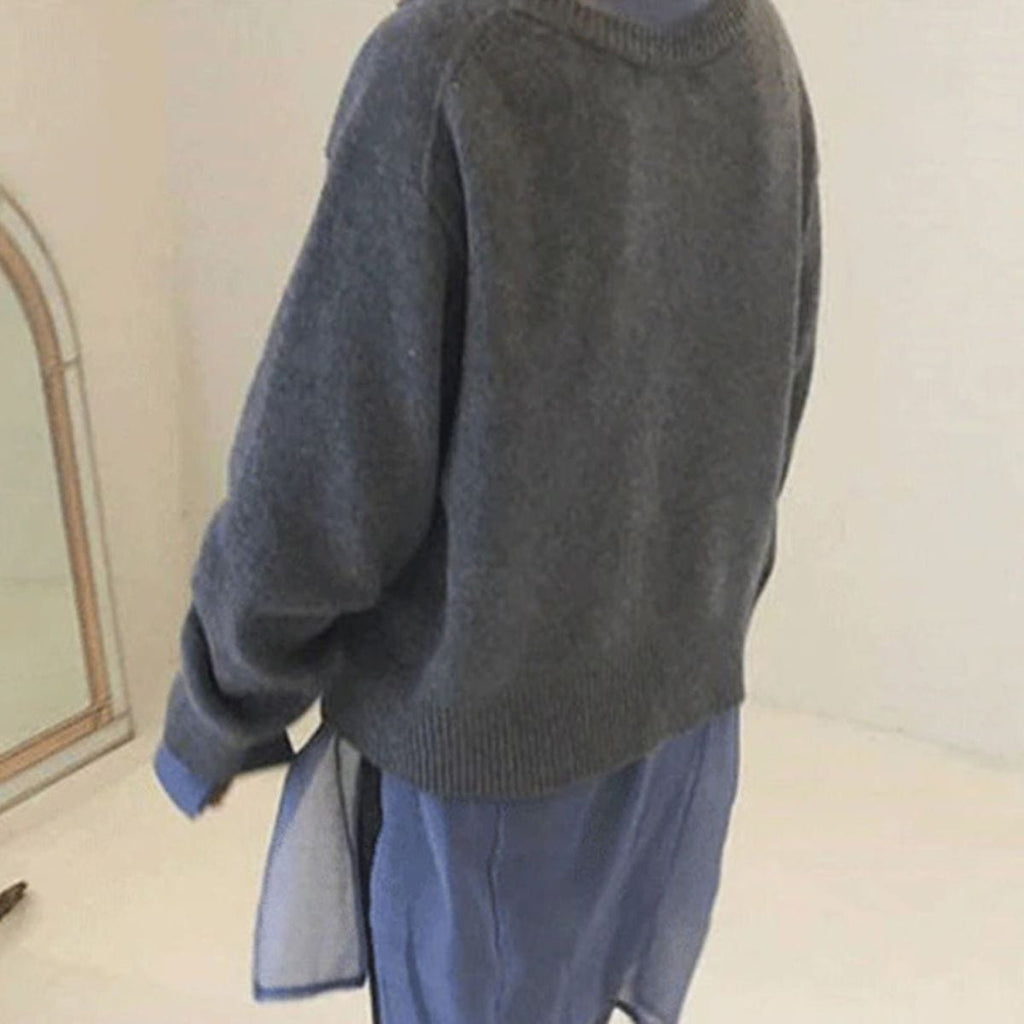 Cardigan femme enveloppant à bouton asymétrique, trois coloris