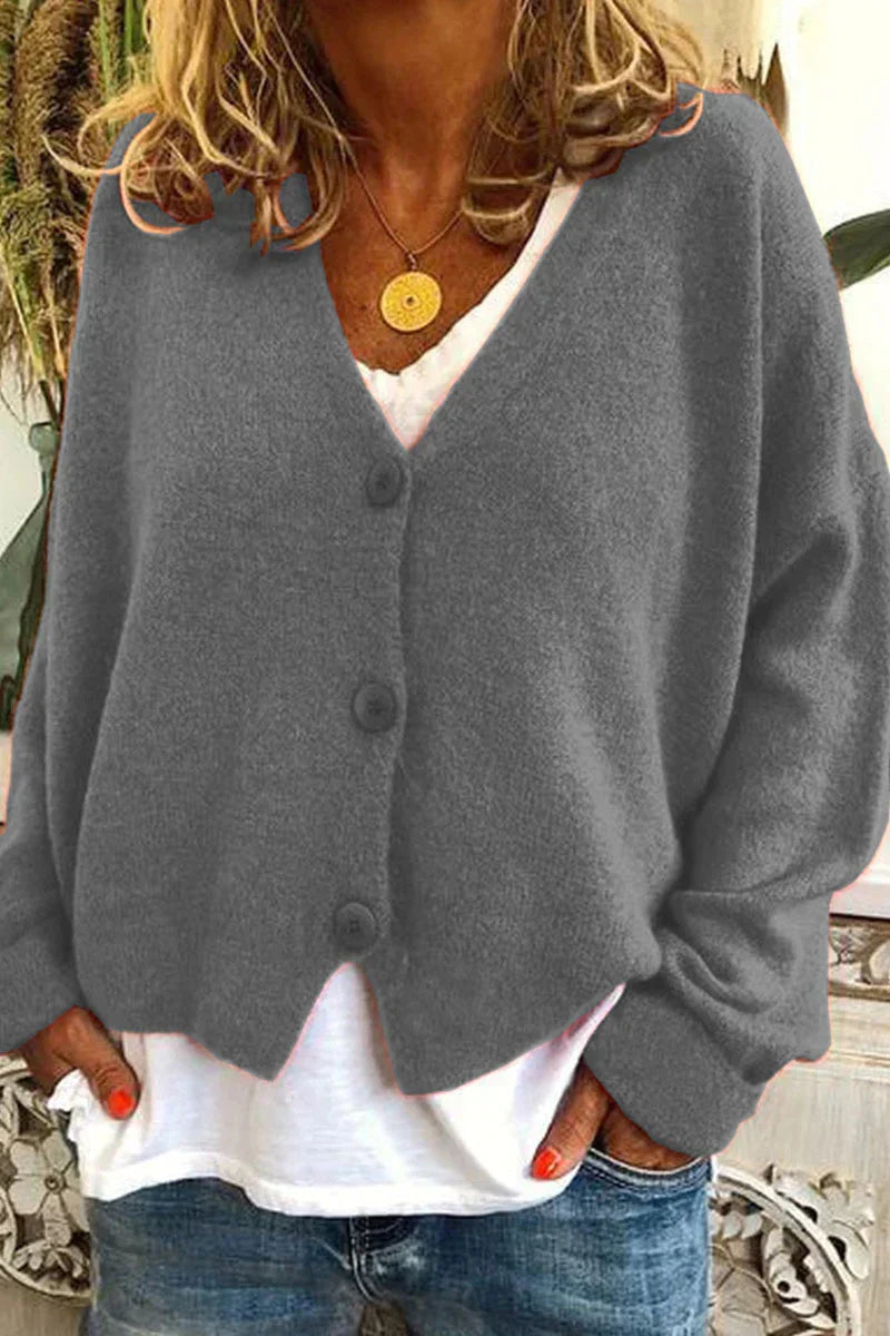 Cardigan femme patchwork à col V, mi-long, du S au 3XL