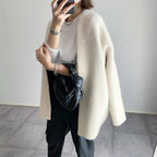 Cardigan femme en maille tricotée, six coloris d'automne