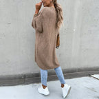 Cardigan long oversize femme, coloris unis, du S au 2XL
