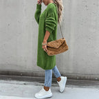 Cardigan long oversize femme, coloris unis, du S au 2XL