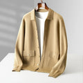 Cardigan polo homme zippé, kaki, gris, vert ou blanc, kaki