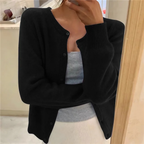 Cardigan femme coupe ample, neuf coloris, du XS au 3XL, noir
