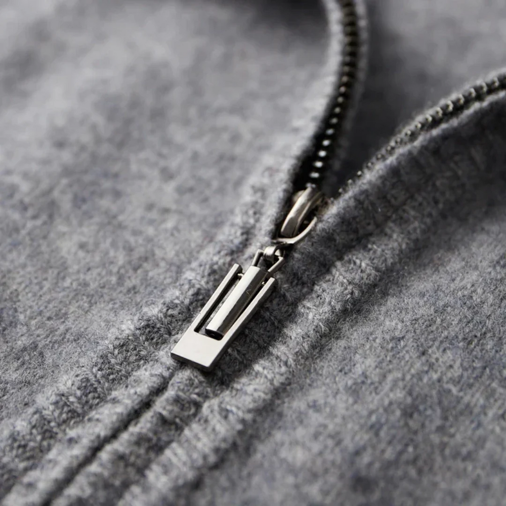 Cardigan homme à zip intégral, coupe régulière, du S au 3XL