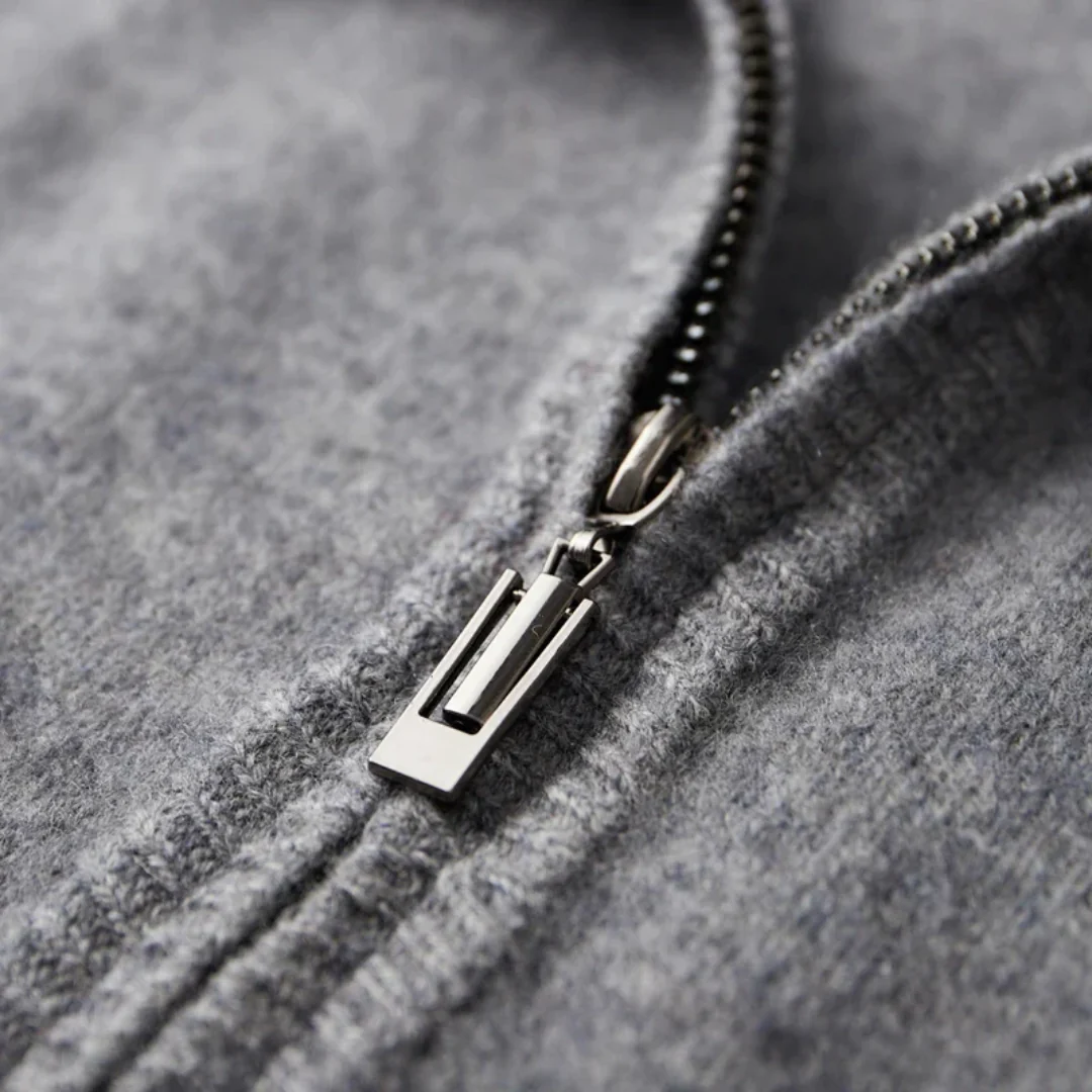 Cardigan homme à zip intégral, coupe régulière, du S au 3XL