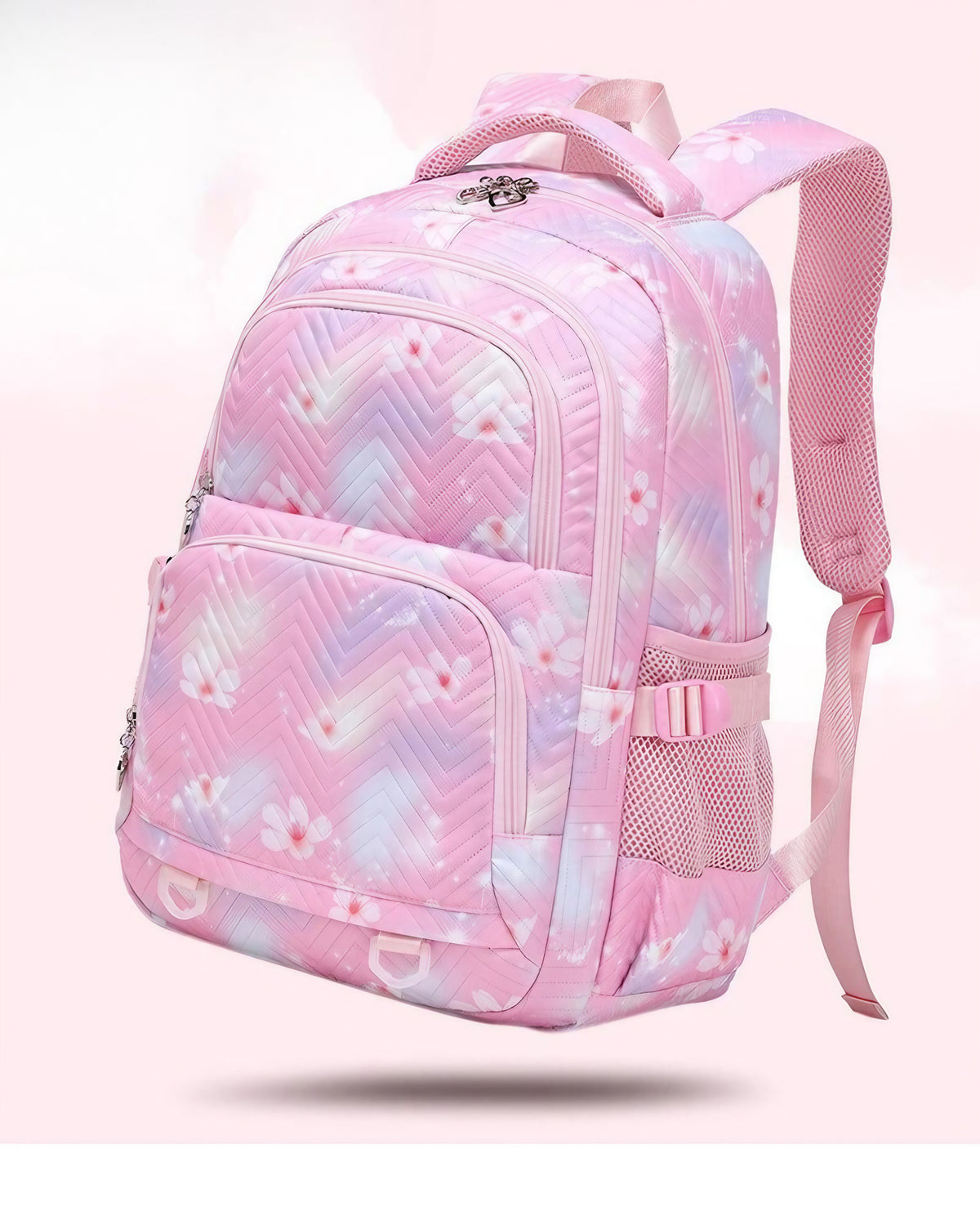 Cartable enfant en polyester 44 x 34 x 17 cm, bretelles rembourrées