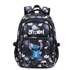 Cartable enfant en polyester 44 x 34 x 17 cm, bretelles rembourrées, noir