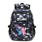 Cartable enfant en polyester 44 x 34 x 17 cm, bretelles rembourrées, noir