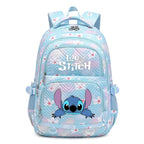 Cartable enfant en polyester 44 x 34 x 17 cm, bretelles rembourrées, bleu