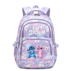 Cartable enfant en polyester 44 x 34 x 17 cm, bretelles rembourrées, violet