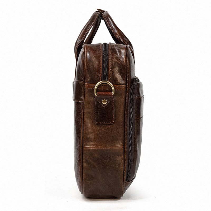 Cartable homme en cuir pour ordinateur 15,6 pouces, trois coloris