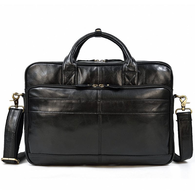Cartable homme en cuir pour ordinateur 15,6 pouces, trois coloris