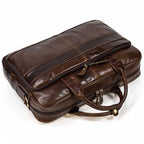 Cartable homme en cuir pour ordinateur 15,6 pouces, trois coloris