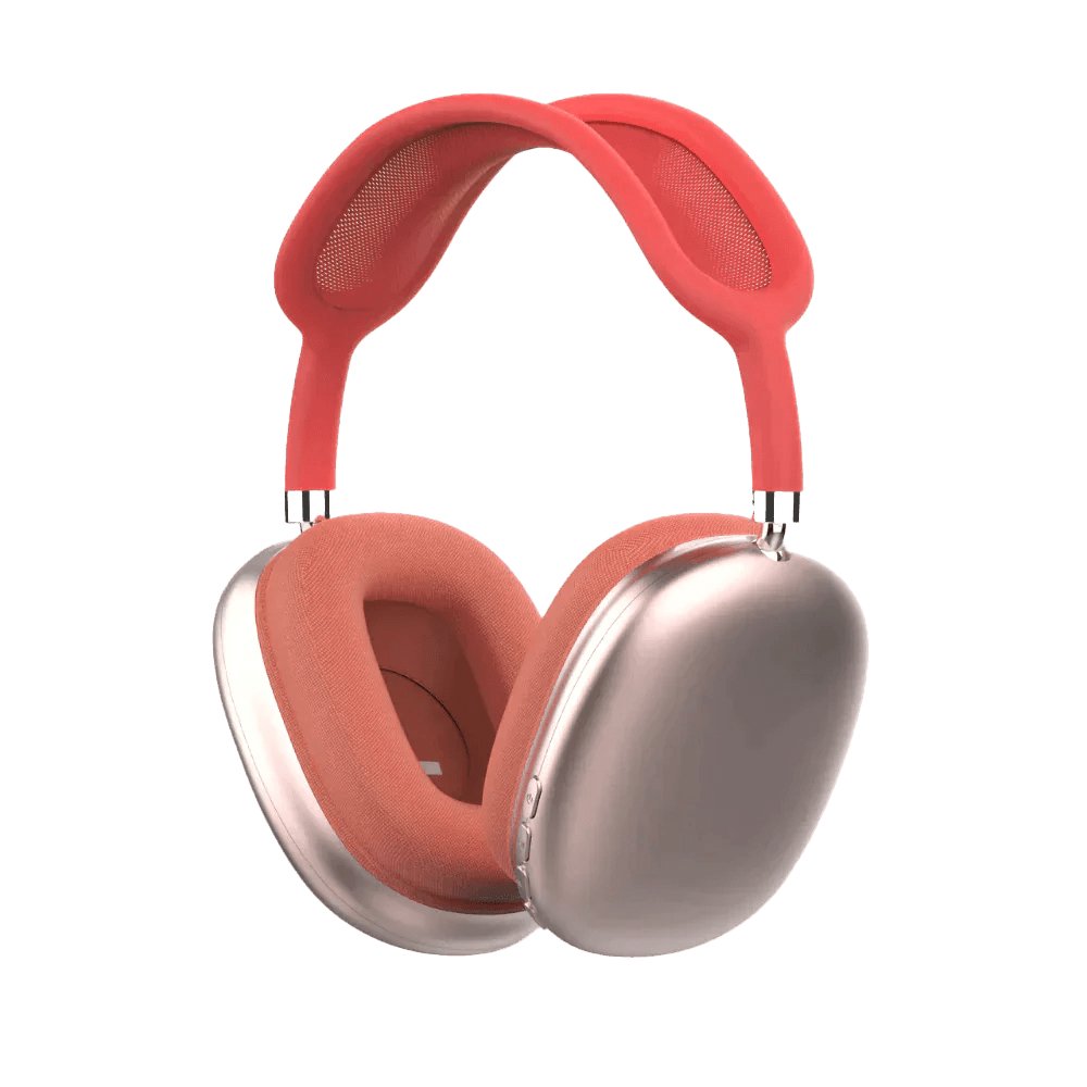Casque Bluetooth sans fil à réduction active du bruit, rouge