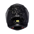Casque moto intégral en fibre de carbone, fermeture double D