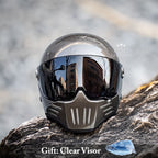 Casque moto intégral à visière sombre, du M au 2XL