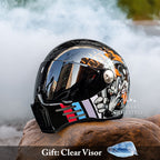 Casque moto intégral à visière sombre, du M au 2XL