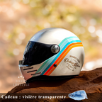 Casque moto intégral à visière sombre, du M au 2XL, graphique 3, visière sombre