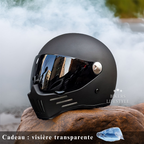 Casque moto intégral à visière sombre, du M au 2XL, noir mat, visière sombre