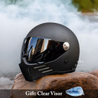 Casque moto intégral à visière sombre, du M au 2XL
