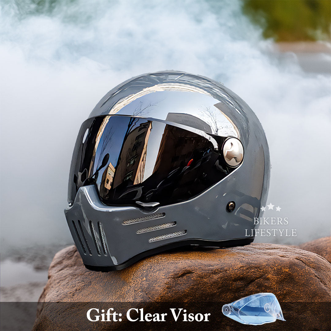 Casque moto intégral à visière sombre, du M au 2XL
