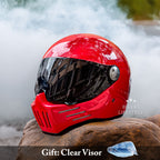 Casque moto intégral à visière sombre, du M au 2XL