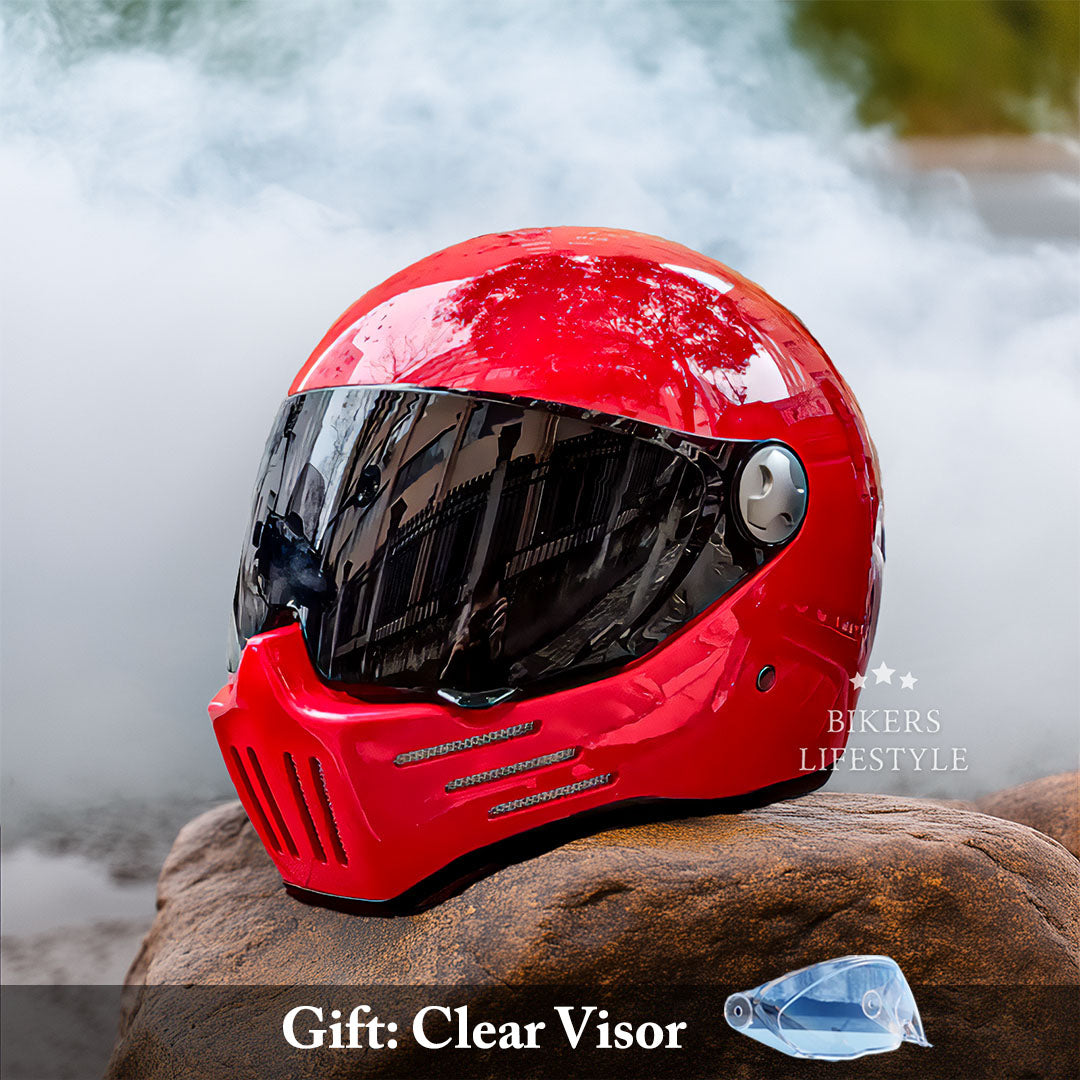 Casque moto intégral à visière sombre, du M au 2XL