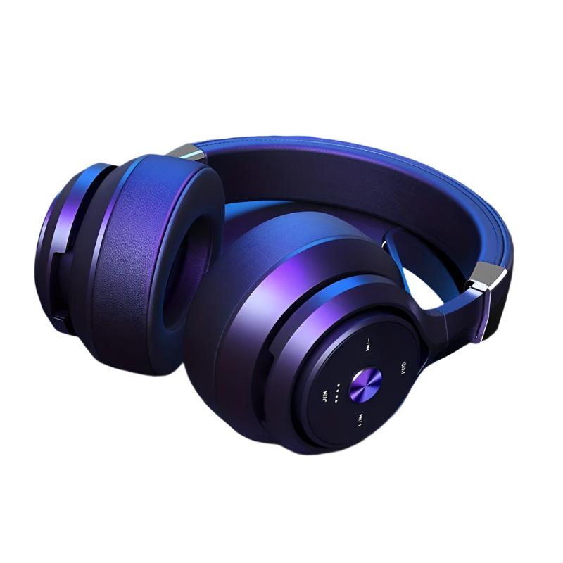 Casque Bluetooth supra-auriculaire pliable, 30 heures d'écoute