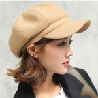Casquette ballon mixte style vintage pour l'hiver, quatre coloris, jaune