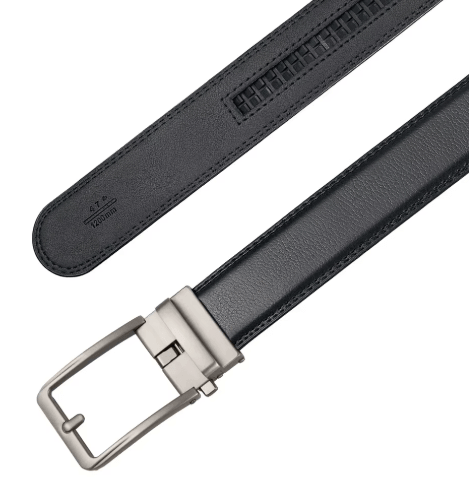 Ceinture homme sans trou à boucle magnétique, noir ou marron