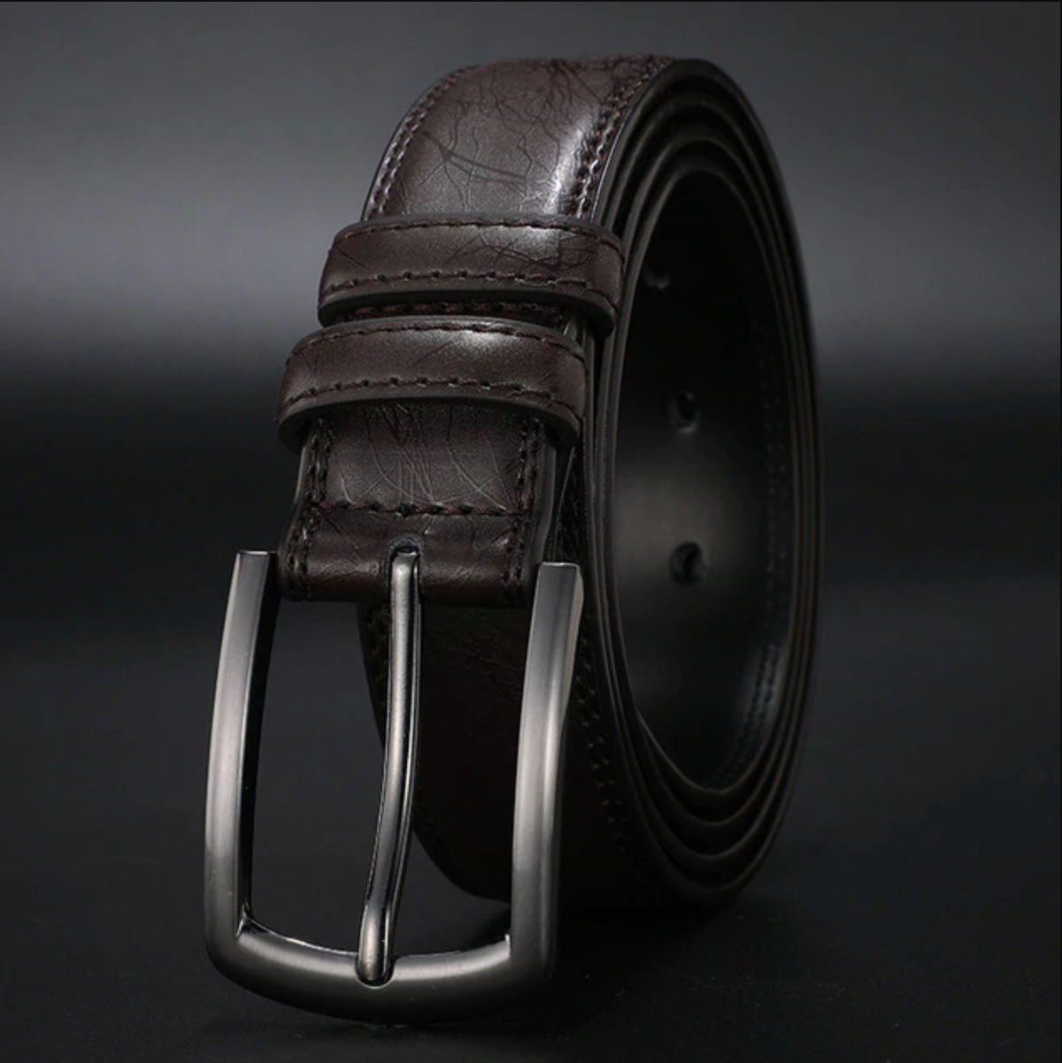 Ceinture homme classique, trois longueurs, noir ou marron, marron foncé