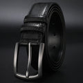 Ceinture homme classique, trois longueurs, noir ou marron, noir