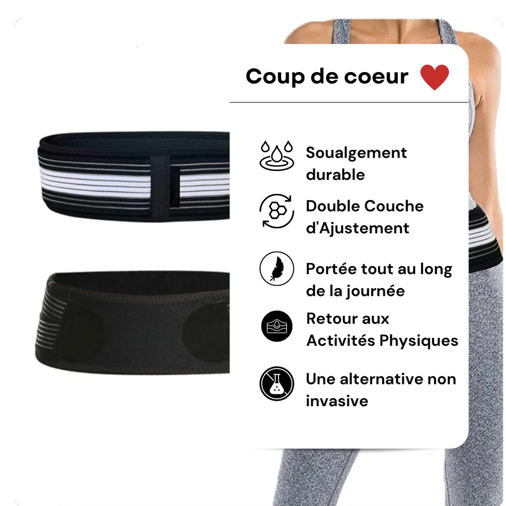 Ceinture lombaire de maintien, attaches réglables, trois tailles
