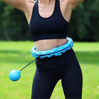 Cerceau de fitness lesté et rembourré, démontable, rose ou bleu