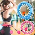 Cerceau de fitness lesté et rembourré, démontable, rose ou bleu