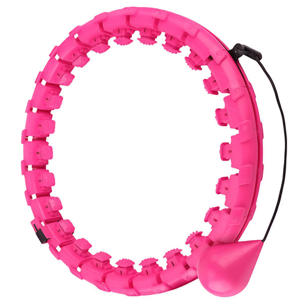 Cerceau de fitness lesté et rembourré, démontable, rose ou bleu, rose