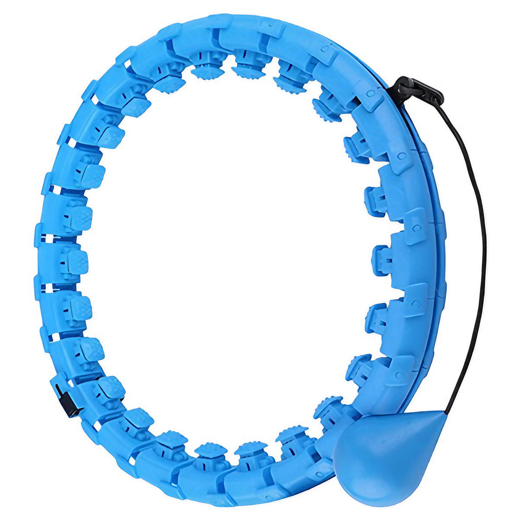 Cerceau de fitness lesté et rembourré, démontable, rose ou bleu, bleu