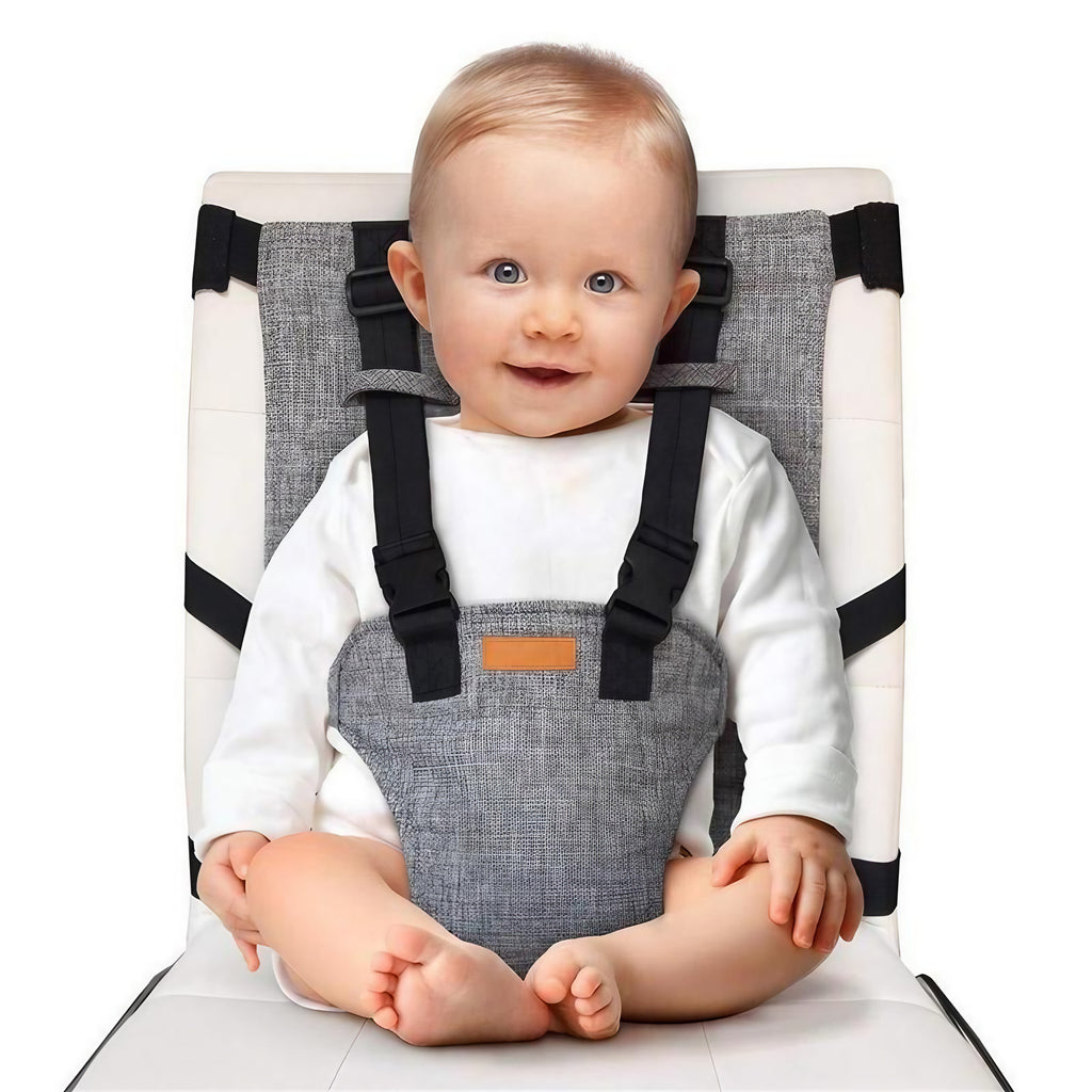 Chaise haute de voyage bébé pliable, se fixe sur une chaise