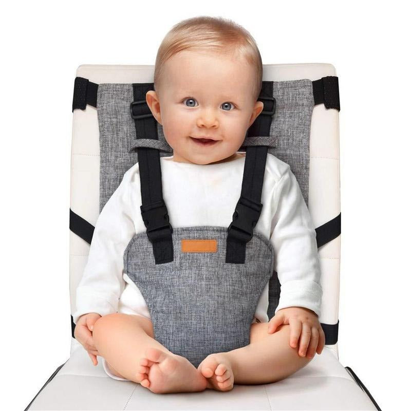 Chaise haute de voyage bébé pliable, se fixe sur une chaise