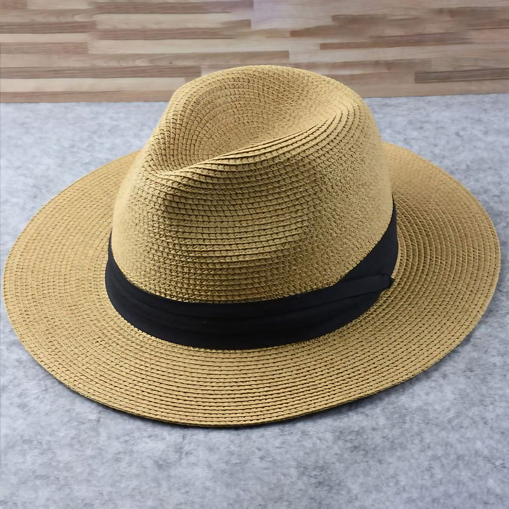 Chapeau de soleil mixte, tour de tête ajustable, cinq coloris, beige