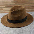 Chapeau de soleil mixte, tour de tête ajustable, cinq coloris, marron