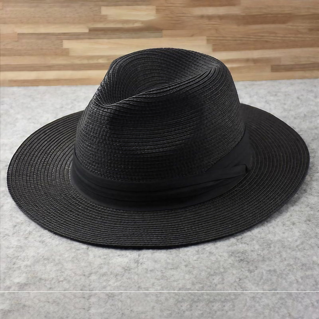Chapeau de soleil mixte, tour de tête ajustable, cinq coloris, noir