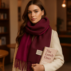 Écharpe réversible femme effet pashmina, treize coloris, marron foncé