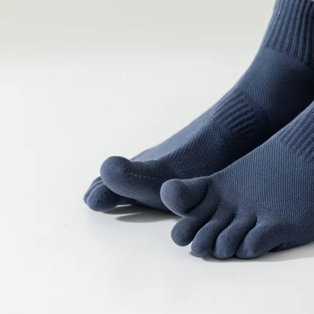 Chaussettes à cinq doigts en coton, femme et homme