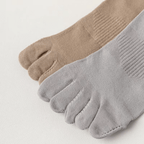 Chaussettes à cinq doigts en coton, femme et homme